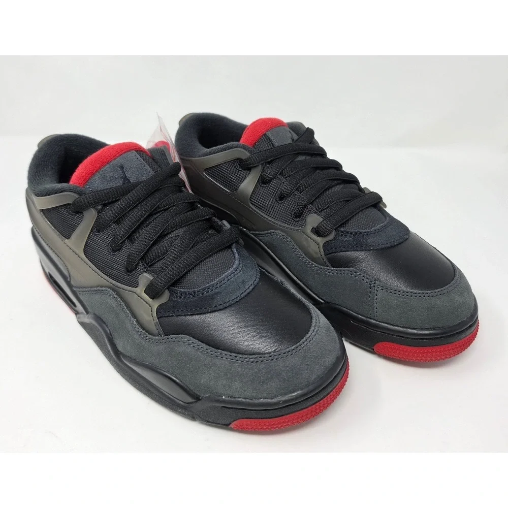 Air Jordan 4 RM GS Black Varsity Red Anthracite FQ7938-060 Kid's 7Y Women's 8.5